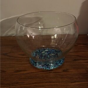Clear Glass Fish Bowl Vase